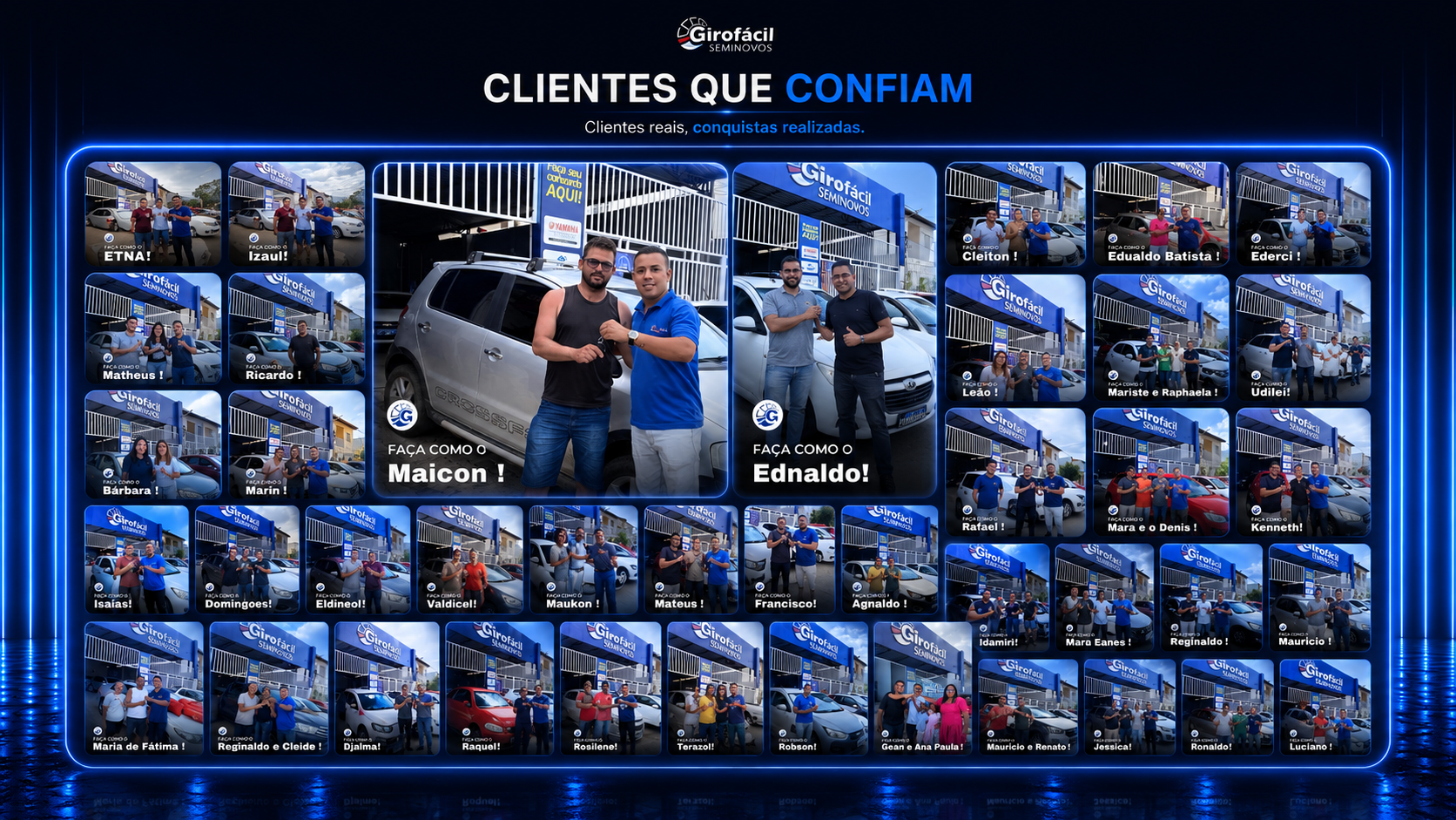 Clientes que confiam na Giro Fácil Veículos
